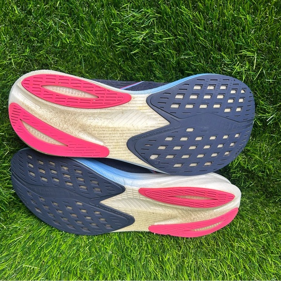 Brooks Women's Athletic Shoes - Navy with Sky Blue and Fuchsia Highlights - Picture 6 of 7